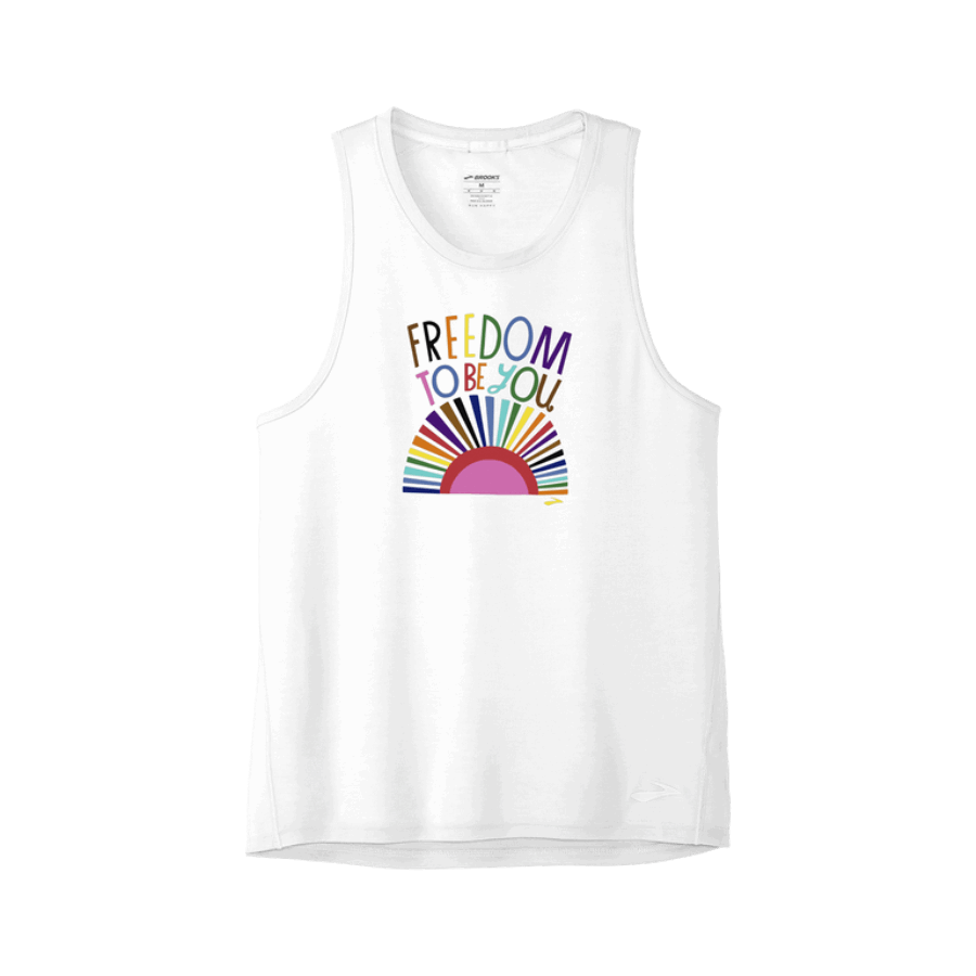 Brooks Distance Graphic Tank Freedom To Be You