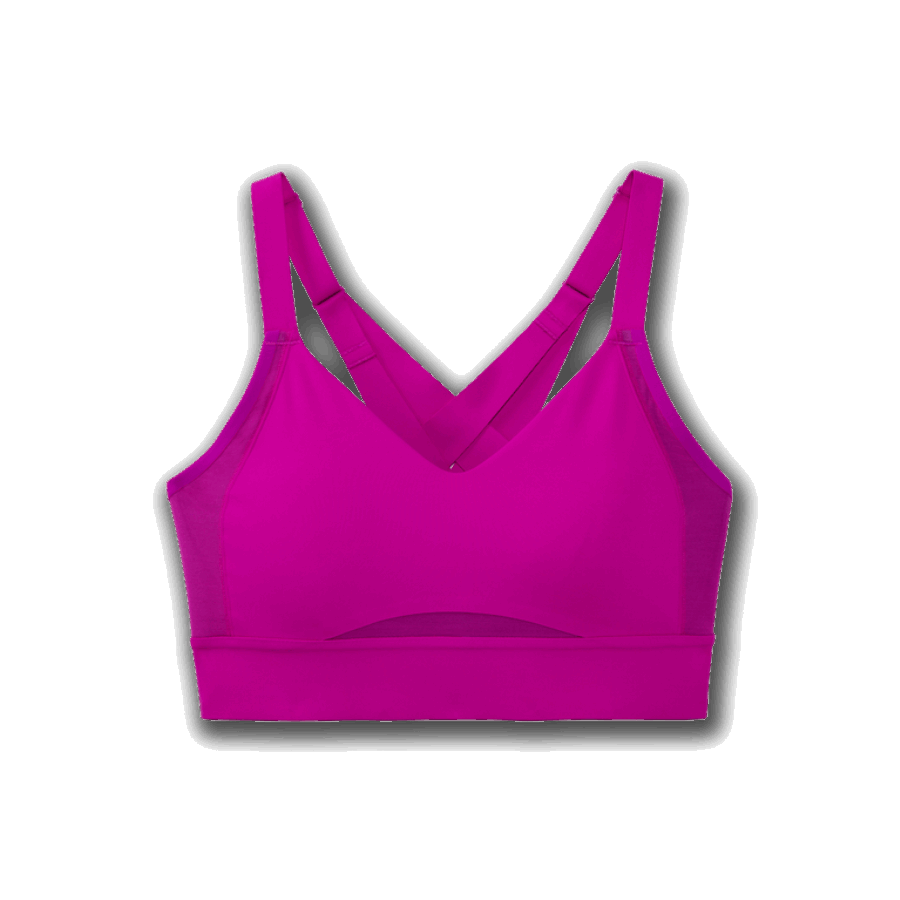 Brooks Drive Interlace Run Bra Magenta-Heliotrope