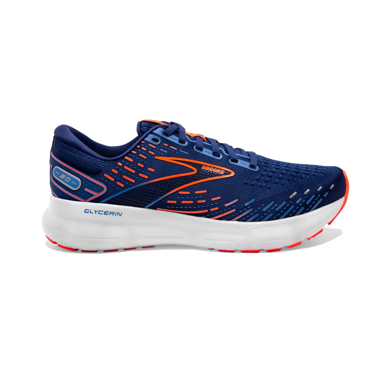 Brooks Glycerin 20 Blue Depths-Palace Blue-Orange