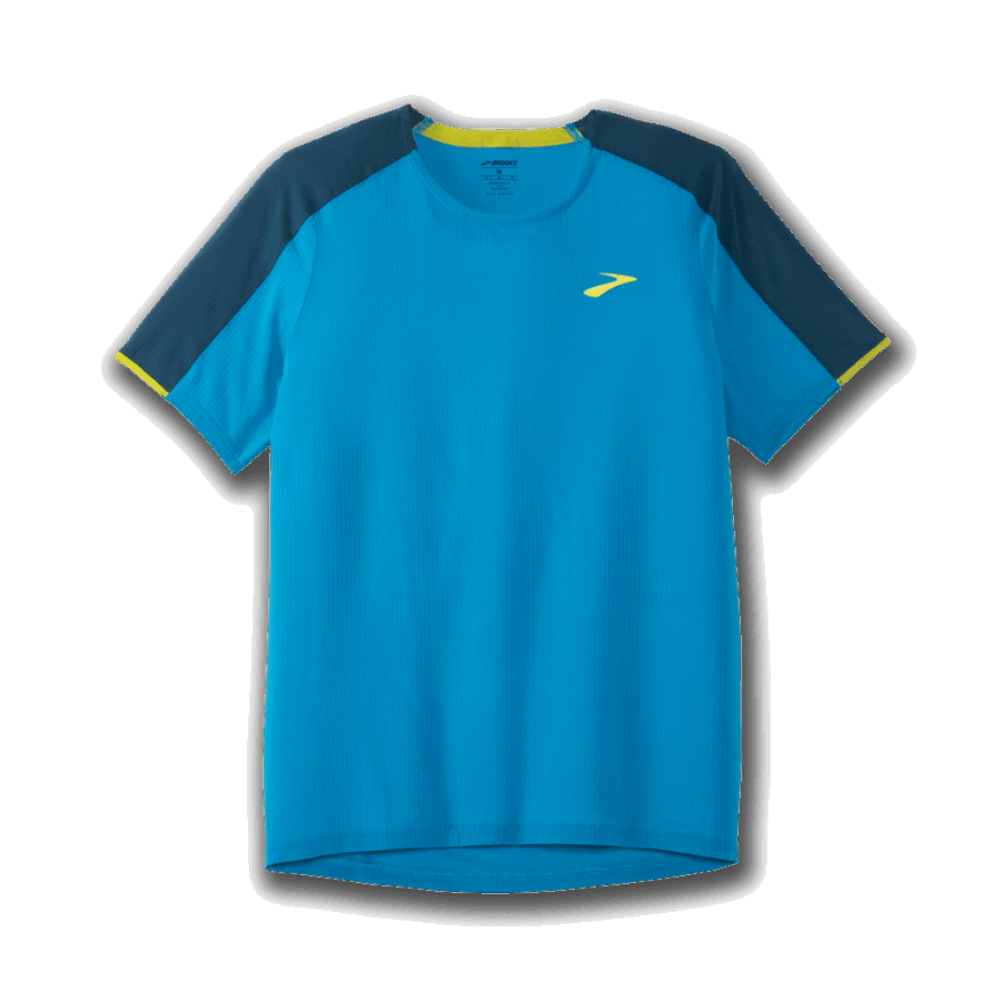 Brooks Atmosphere Short Sleeve Electric Blue-Alpine