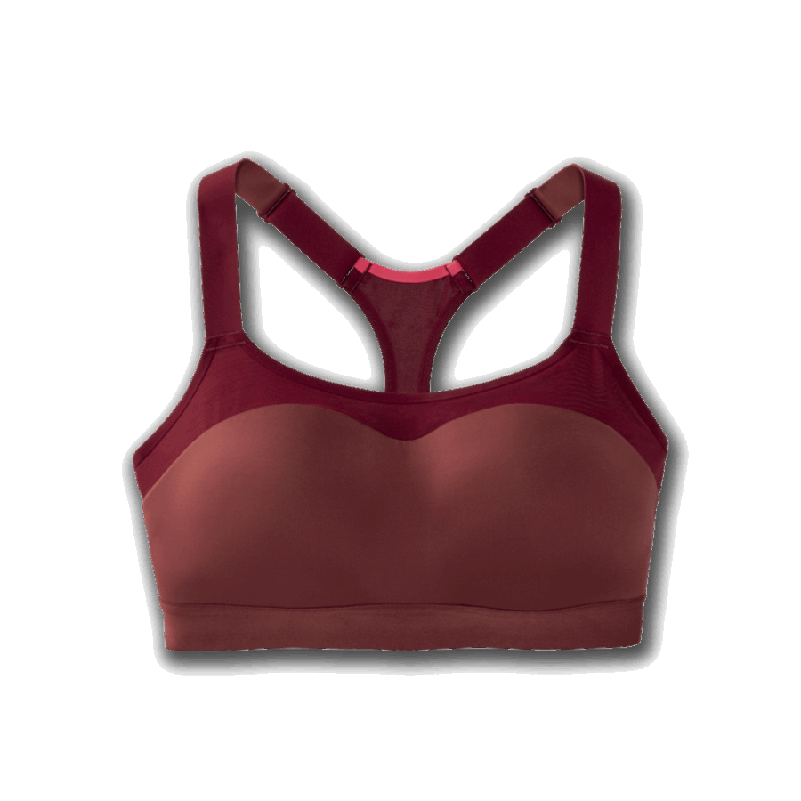 Brooks Dare Racerback Run Bra Terracotta-Deep Terracotta