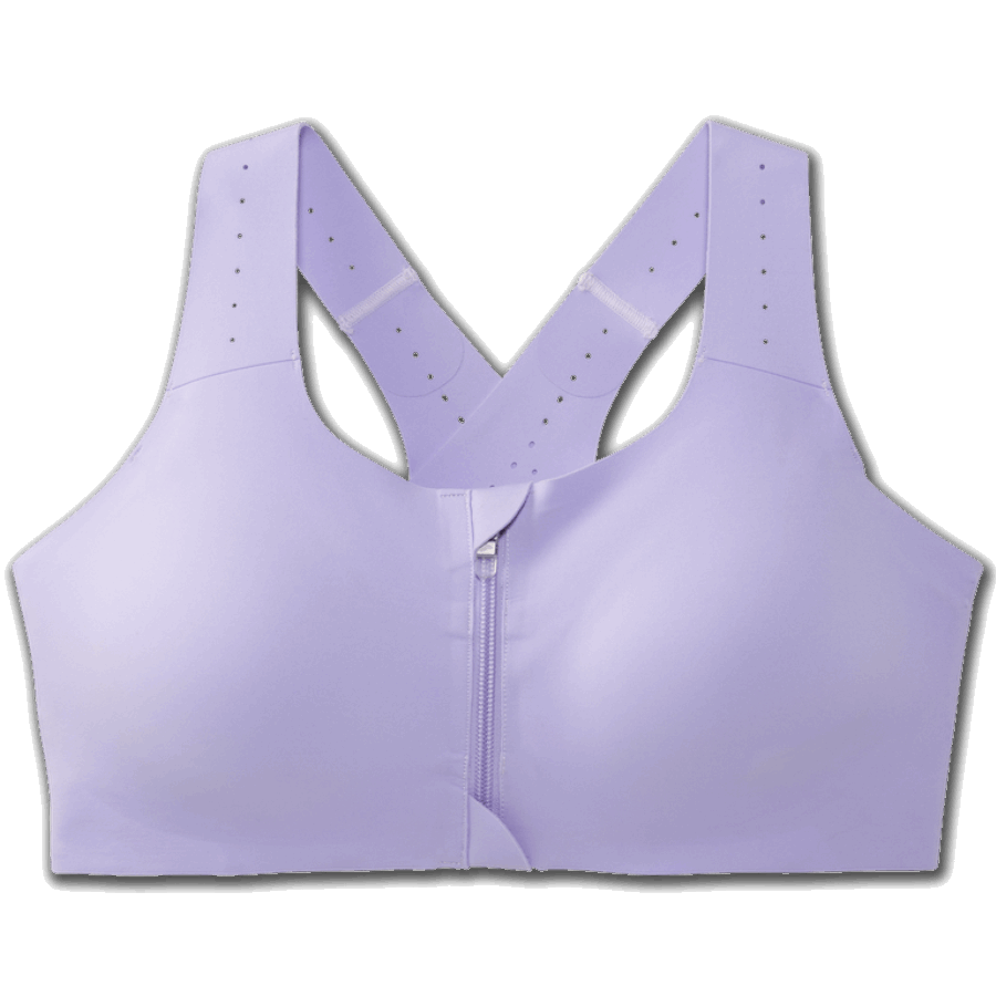 Brooks Dare Zip Run Bra 2.0 Violet Dash