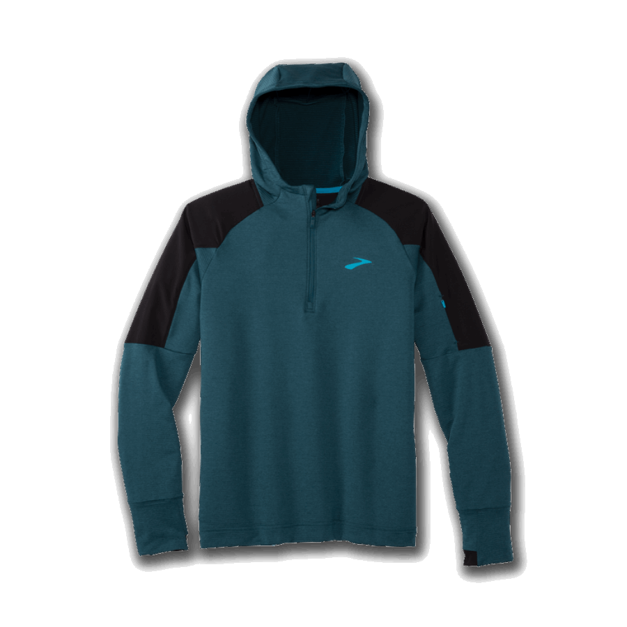 Brooks Notch Thermal Hoodie Heather Alpine-Black