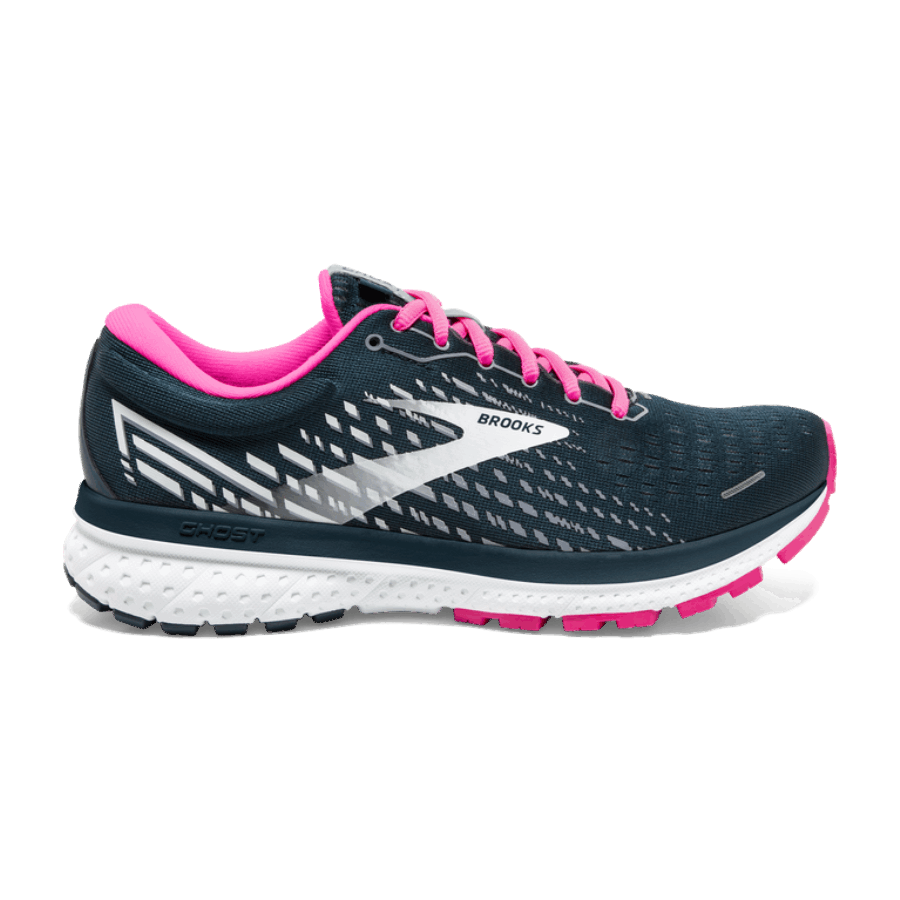 Brooks Ghost 13 ReflectivePond-Pink-Ice