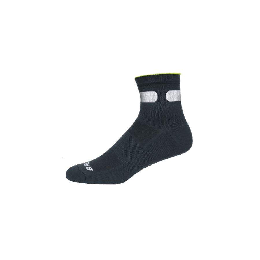 Brooks Carbonite Sock Asphalt-Nightlife-White