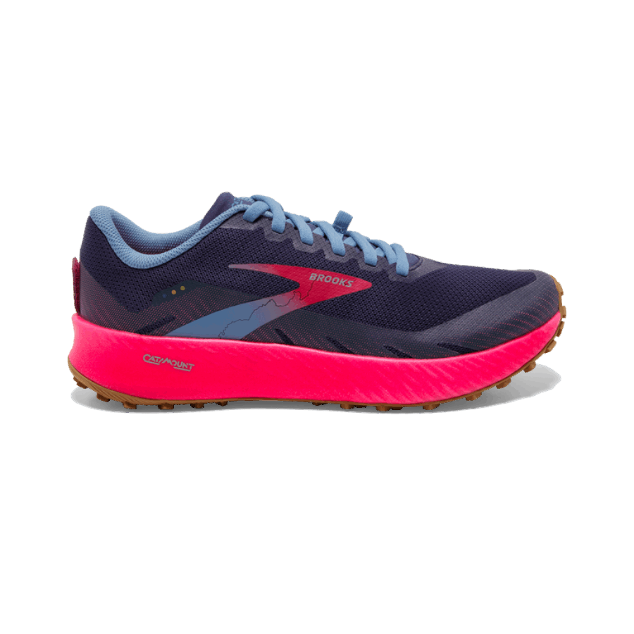 Brooks Catamount Deep Cobalt-Diva Pink-Oyster Mushroom