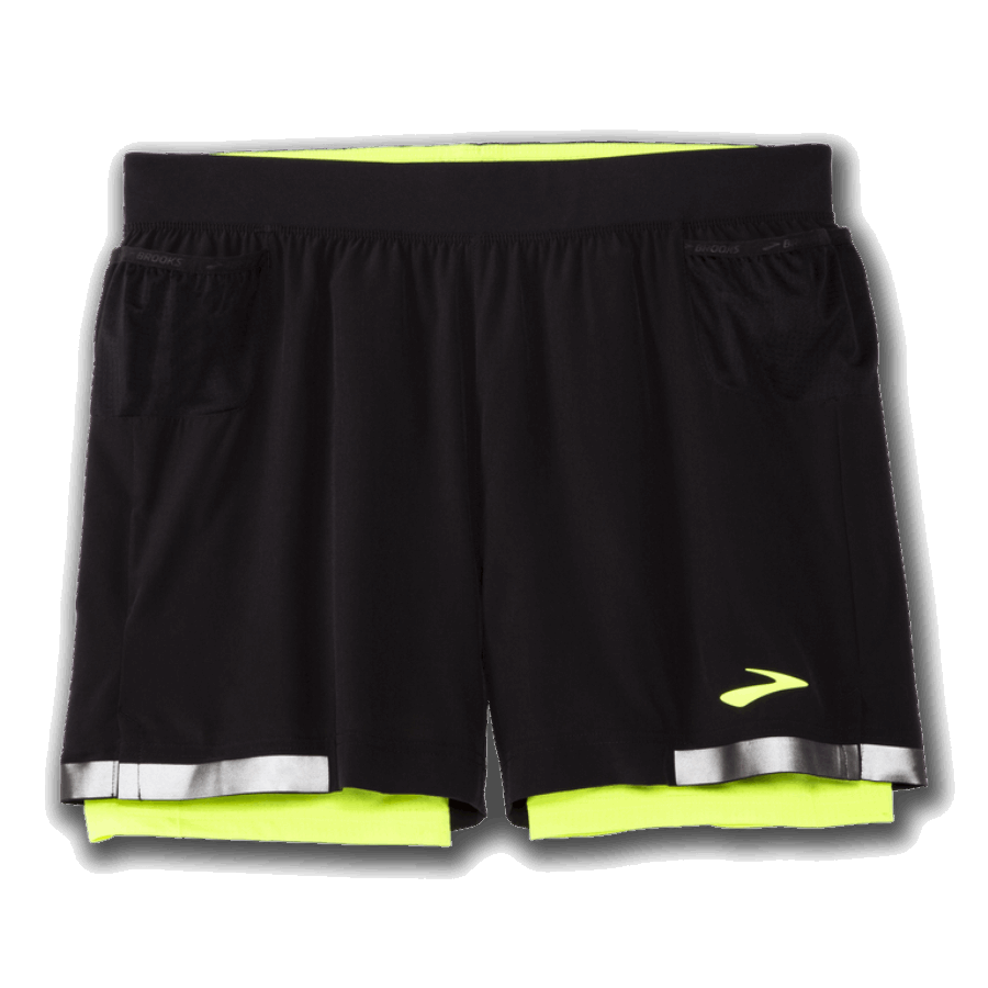 Brooks Carbonite 5'' 2-in-1 Short Black-Nightlife