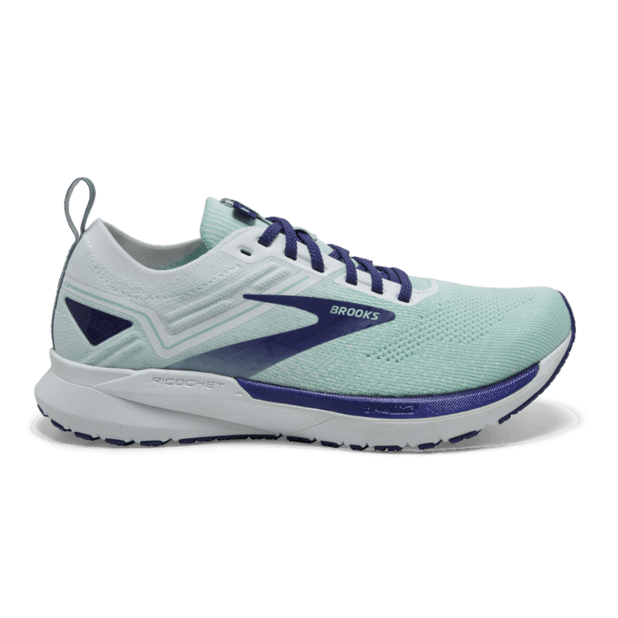 Brooks Ricochet 3 White-Navy Blue-Yucca