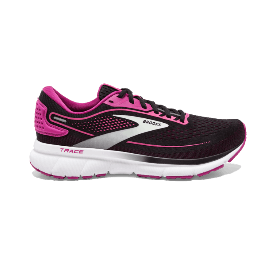 Brooks Trace 2 Black-Festival Fuchsia-Pink Flambe