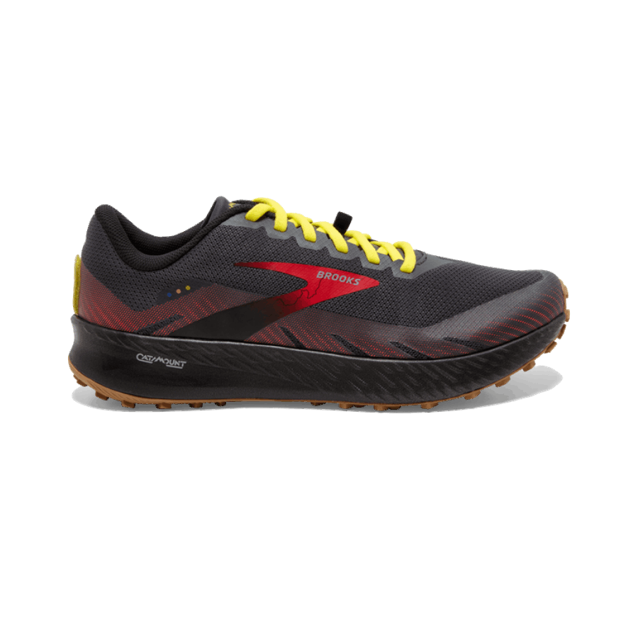 Brooks Catamount Black-Fiery Red-Blazing Yellow