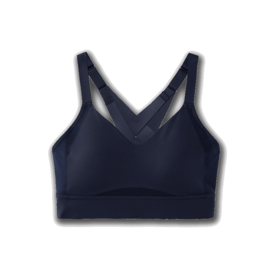 Brooks Drive Interlace Run Bra Navy