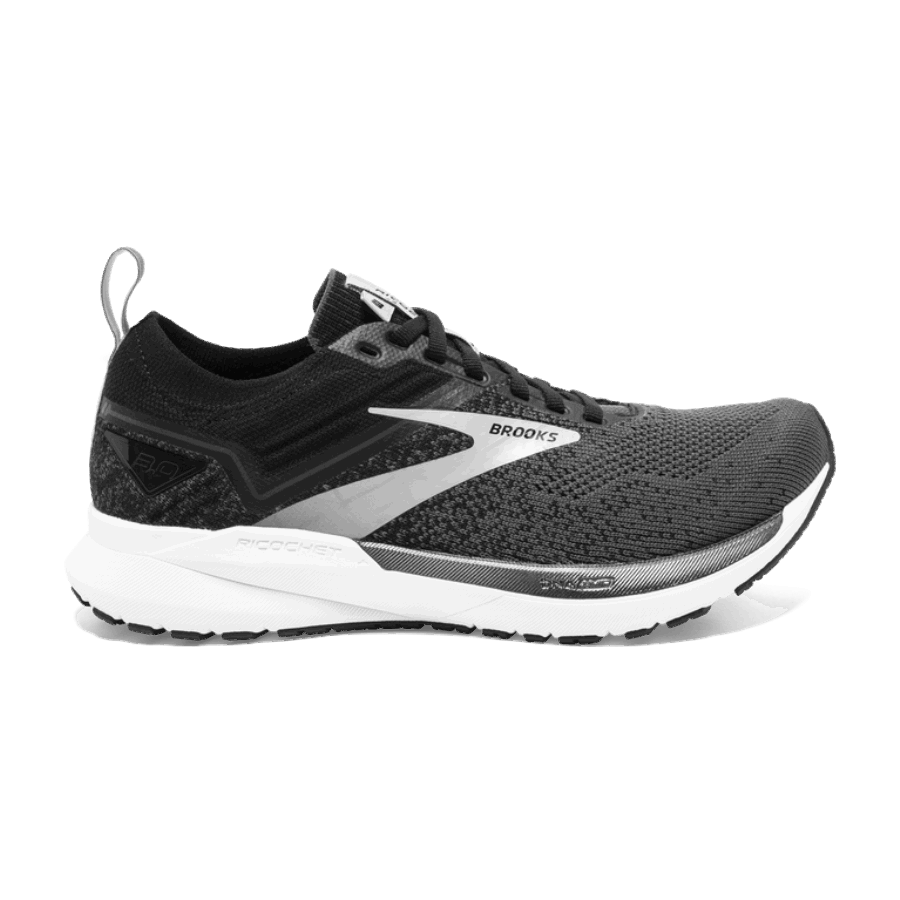 Brooks Ricochet 3 Black-Blackened Pearl-White