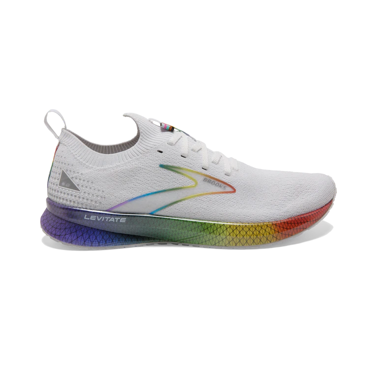 Levitate StealthFit 5 White-Oyster-Multi Brooks