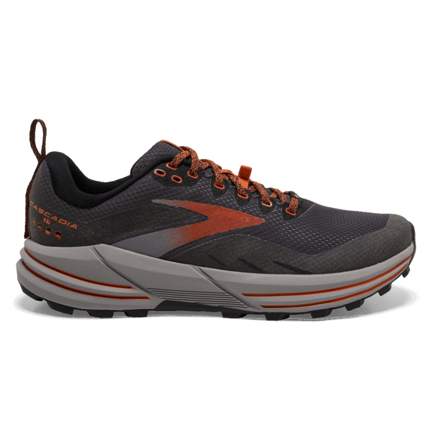 Brooks Cascadia 16 GTX Black-Ebony-Cinnabar