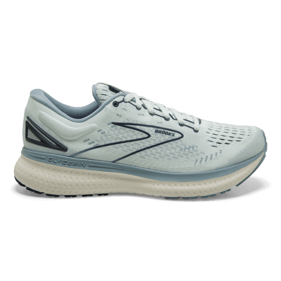 Brooks Glycerin 19 Aqua Glass-Whisper White-Navy