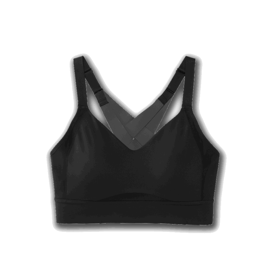 Brooks Drive Interlace Run Bra Black